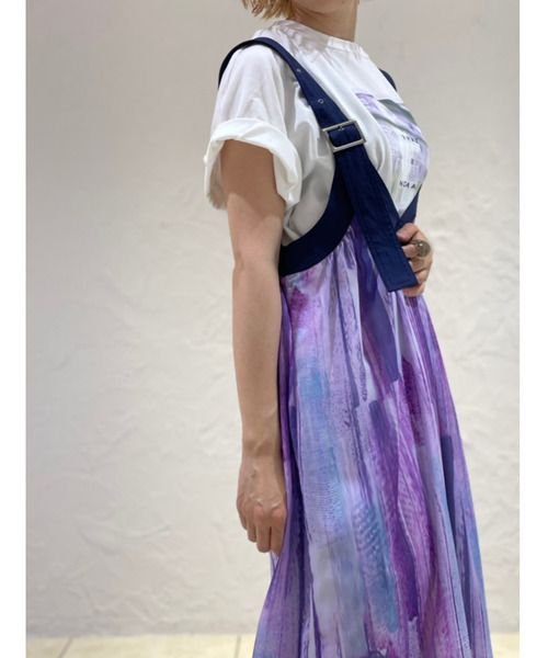 alcali（アルカリ）の「２WAYギャザーワンピース（ワンピース・レディース・ブルー/パープル・FREE）」の4枚目の写真