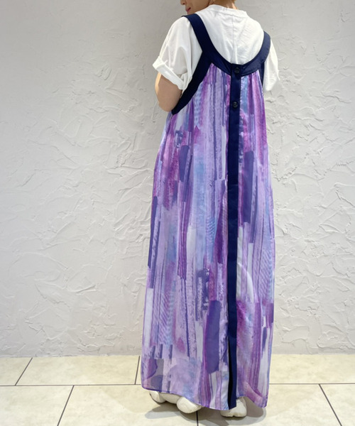 alcali（アルカリ）の「２WAYギャザーワンピース（ワンピース・レディース・ブルー/パープル・FREE）」の5枚目の写真