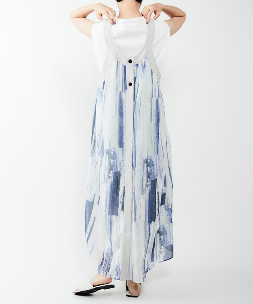 alcali（アルカリ）の「２WAYギャザーワンピース（ワンピース・レディース・ブルー/パープル・FREE）」の14枚目の写真