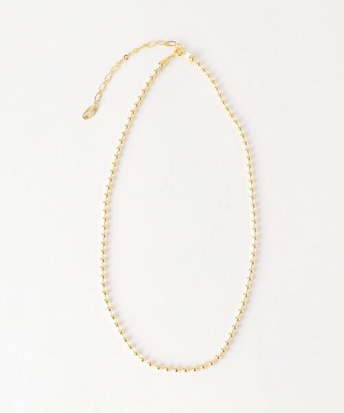 green label relaxing（グリーンレーベルリラクシング）の「FM 3WAY ビーズ ＆ チェーン [ネックレス]（ネックレス・レディース・オフホワイト/イエロー/コバルトブルー・FREE）」の5枚目の写真