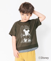 Disney | 【Disney】デニム重ね着風半袖Tシャツ(Tシャツ/カットソー)