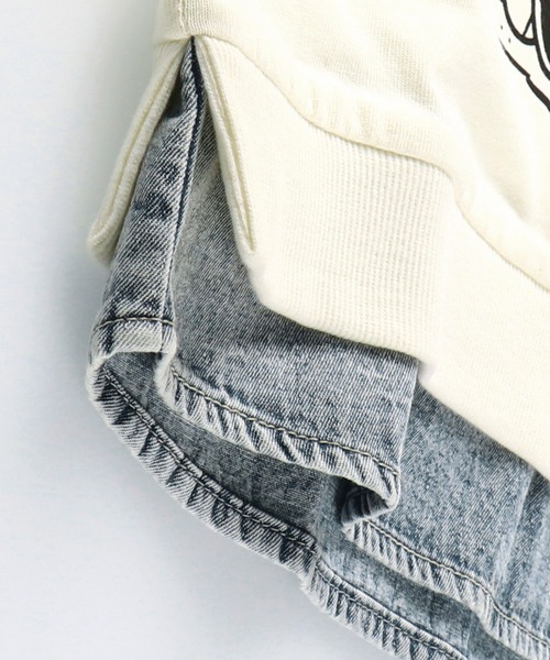 Disney（ディズニー）の「【Disney】デニム重ね着風半袖Tシャツ（Tシャツ/カットソー・キッズ・ブラウン/アイボリー・90cm/110cm/100cm/120cm/130cm）」の16枚目の写真