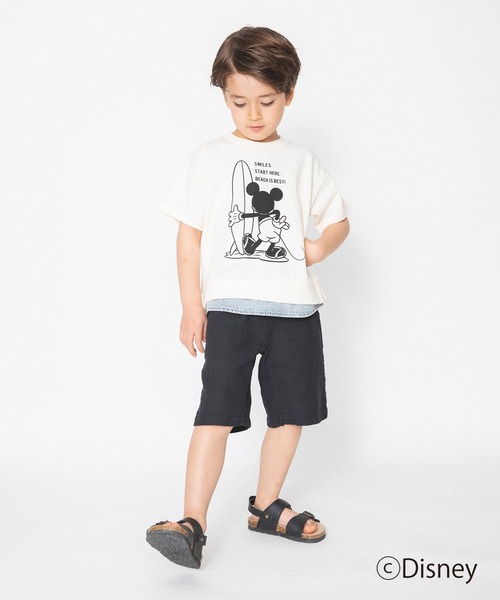 Disney（ディズニー）の「【Disney】デニム重ね着風半袖Tシャツ（Tシャツ/カットソー・キッズ・ブラウン/アイボリー・90cm/110cm/100cm/120cm/130cm）」の15枚目の写真