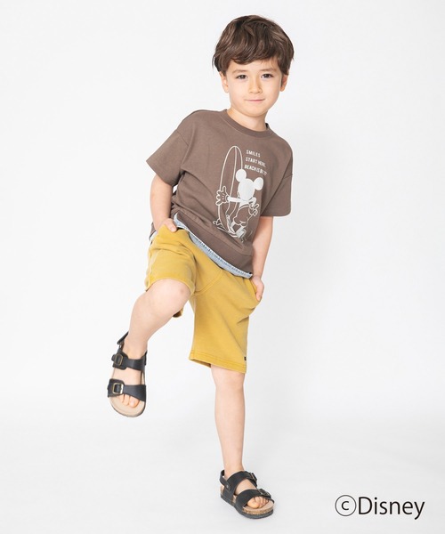 Disney（ディズニー）の「【Disney】デニム重ね着風半袖Tシャツ（Tシャツ/カットソー・キッズ・ブラウン/アイボリー・90cm/110cm/100cm/120cm/130cm）」の9枚目の写真