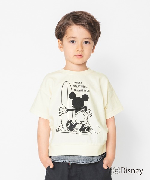 Disney（ディズニー）の「【Disney】デニム重ね着風半袖Tシャツ（Tシャツ/カットソー・キッズ・ブラウン/アイボリー・90cm/110cm/100cm/120cm/130cm）」の19枚目の写真