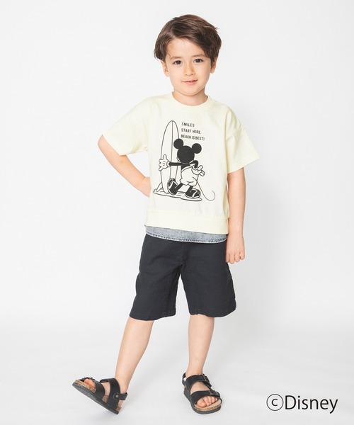 Disney（ディズニー）の「【Disney】デニム重ね着風半袖Tシャツ（Tシャツ/カットソー・キッズ・ブラウン/アイボリー・90cm/110cm/100cm/120cm/130cm）」の21枚目の写真