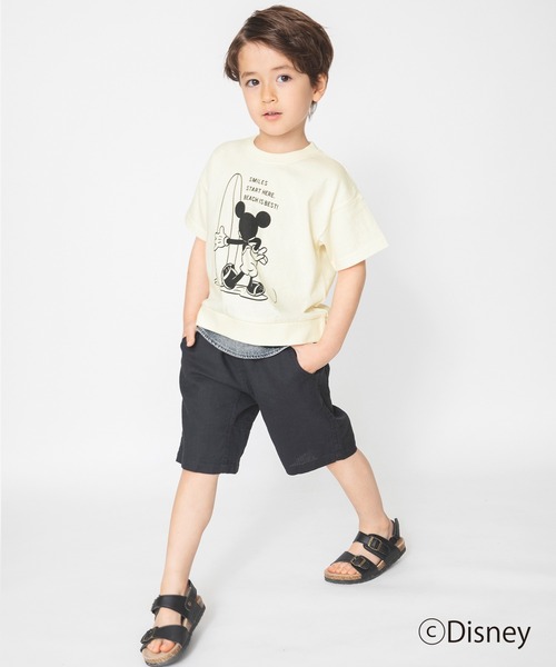 Disney（ディズニー）の「【Disney】デニム重ね着風半袖Tシャツ（Tシャツ/カットソー・キッズ・ブラウン/アイボリー・90cm/110cm/100cm/120cm/130cm）」の22枚目の写真