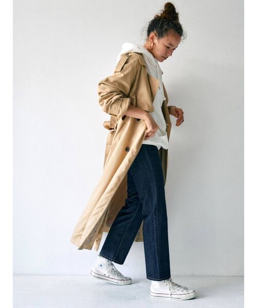 Ungrid(アングリッド)の「ルーズトレンチコート(トレンチコート・レディース・ベージュ/キャメル・SMALL/MEDIUM)」の3枚目の写真