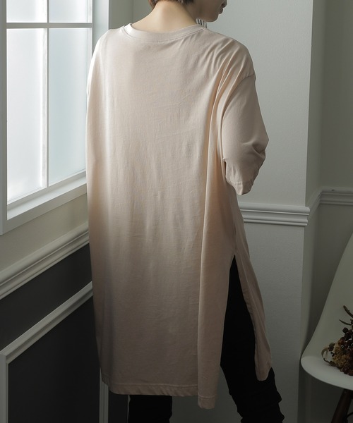 ElegChic(エレグシック)の「サイド スリット チュニックトップス(Tシャツ/カットソー・レディース・ホワイト/杢グレー/ライトベージュ/ブラック・4L/XL/M)」の6枚目の写真