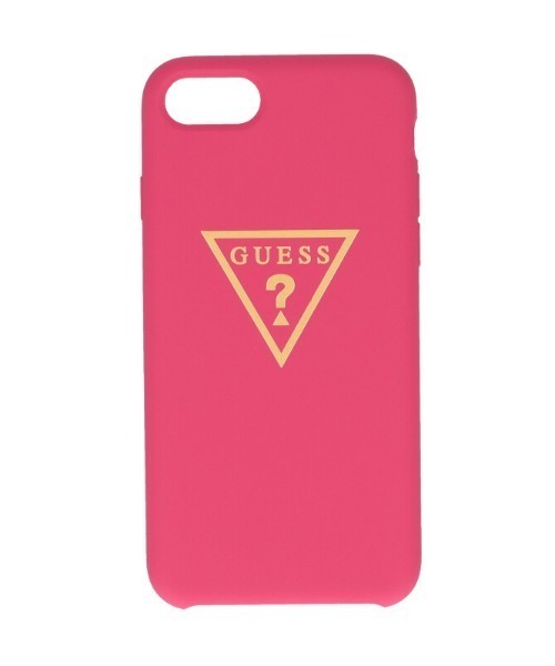 Guess(ゲス)の「【GUESS】ゲス SILICONE COLLECTION TRIANGLE LOGO iPhoneケース iPhone SE(第2世代),8,7(スマホケース/カバー・レディース・レッド/ピンク/ライトピンク/ブラック・FREE)」の1枚目の写真