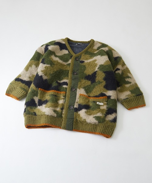 CUBE SUGAR（キューブシュガー）の「モヘアタッチ ジャガード ビッグジャケット（カーディガン/ボレロ・レディース・ベージュ/ネイビー/カーキ・M）」の16枚目の写真