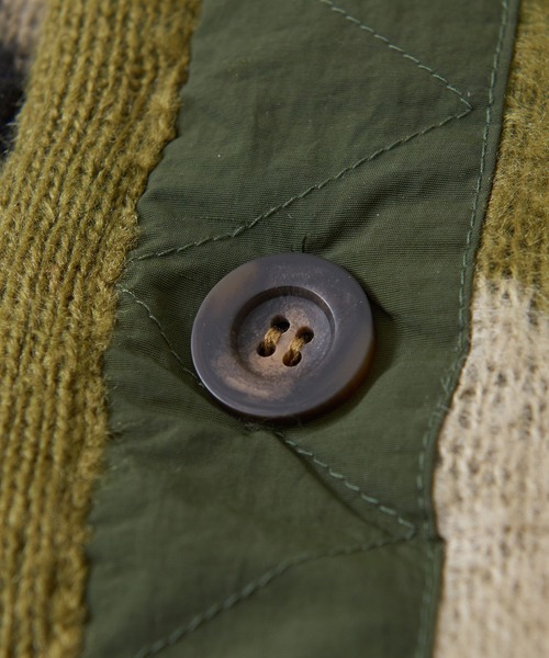 CUBE SUGAR（キューブシュガー）の「モヘアタッチ ジャガード ビッグジャケット（カーディガン/ボレロ・レディース・ベージュ/ネイビー/カーキ・M）」の18枚目の写真