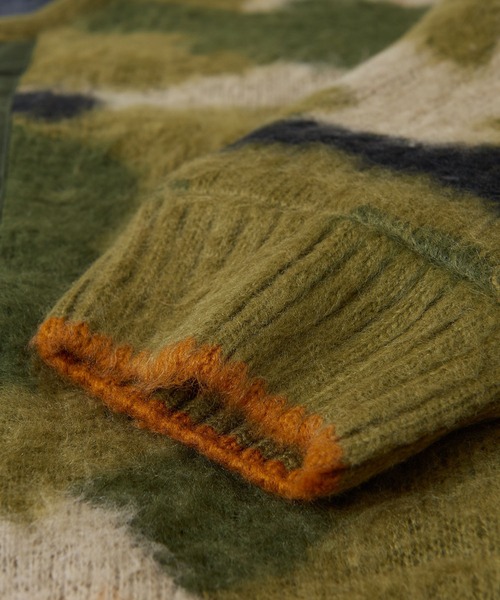 CUBE SUGAR（キューブシュガー）の「モヘアタッチ ジャガード ビッグジャケット（カーディガン/ボレロ・レディース・ベージュ/ネイビー/カーキ・M）」の19枚目の写真