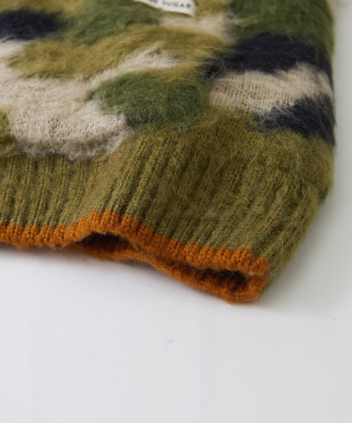 CUBE SUGAR（キューブシュガー）の「モヘアタッチ ジャガード ビッグジャケット（カーディガン/ボレロ・レディース・ベージュ/ネイビー/カーキ・M）」の21枚目の写真