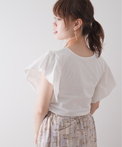 Lilipetit(リリプティ)の「【Lilipetit×Rina】LilipetitロゴフレアTシャツ(Tシャツ/カットソー・レディース・グレー/オフホワイト・M/L)」の15枚目の写真