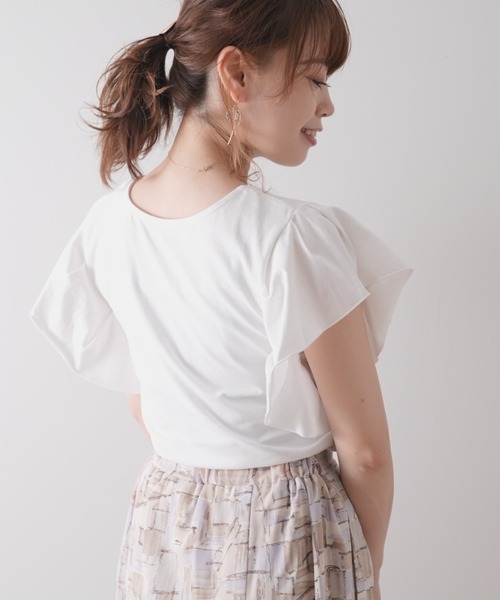 Lilipetit(リリプティ)の「【Lilipetit×Rina】LilipetitロゴフレアTシャツ(Tシャツ/カットソー・レディース・グレー/オフホワイト・M/L)」の12枚目の写真