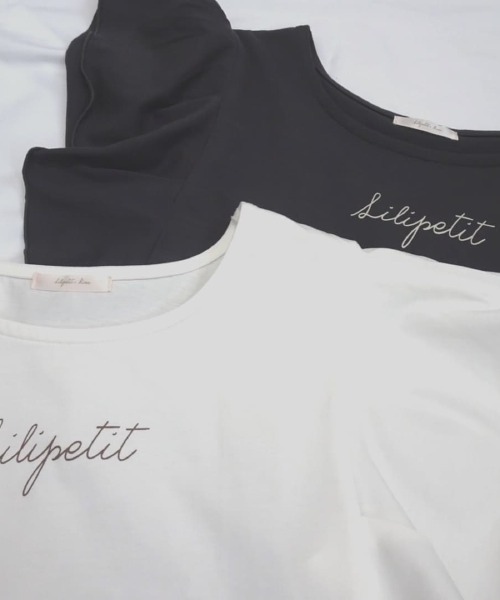 Lilipetit(リリプティ)の「【Lilipetit×Rina】LilipetitロゴフレアTシャツ(Tシャツ/カットソー・レディース・グレー/オフホワイト・M/L)」の20枚目の写真