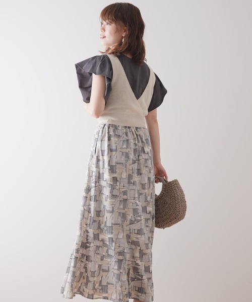 Lilipetit(リリプティ)の「【Lilipetit×Rina】LilipetitロゴフレアTシャツ(Tシャツ/カットソー・レディース・グレー/オフホワイト・M/L)」の22枚目の写真