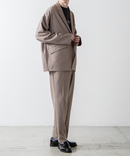 WEGO（ウィゴー）の「WEGO/ルーズテーラードジャケット（テーラードジャケット・メンズ・ダークオレンジ/ベージュ/ブラック・LARGE/MEDIUM）」の5枚目の写真