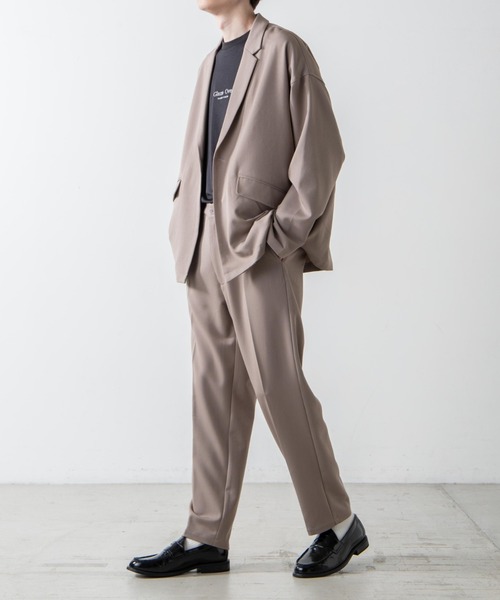 WEGO（ウィゴー）の「WEGO/ルーズテーラードジャケット（テーラードジャケット・メンズ・ダークオレンジ/ベージュ/ブラック・LARGE/MEDIUM）」の6枚目の写真