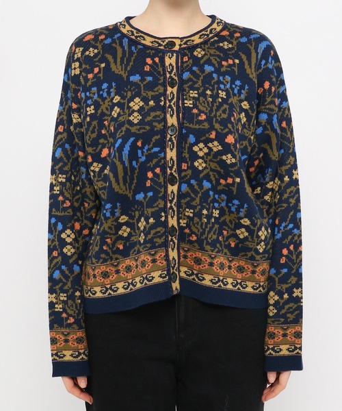 eL（エル）の「【eL】12G Retro Flower Cardigan/214494（カーディガン/ボレロ・レディース・ブルー系その他/レッド系その他・FREE）」の22枚目の写真
