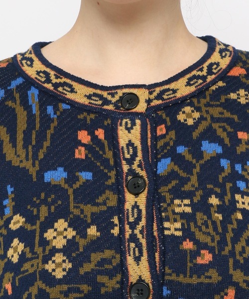eL（エル）の「【eL】12G Retro Flower Cardigan/214494（カーディガン/ボレロ・レディース・ブルー系その他/レッド系その他・FREE）」の16枚目の写真