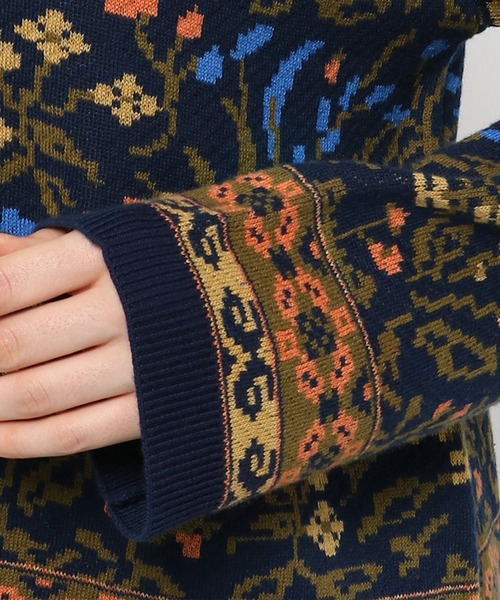 eL（エル）の「【eL】12G Retro Flower Cardigan/214494（カーディガン/ボレロ・レディース・ブルー系その他/レッド系その他・FREE）」の14枚目の写真