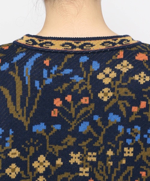 eL（エル）の「【eL】12G Retro Flower Cardigan/214494（カーディガン/ボレロ・レディース・ブルー系その他/レッド系その他・FREE）」の11枚目の写真