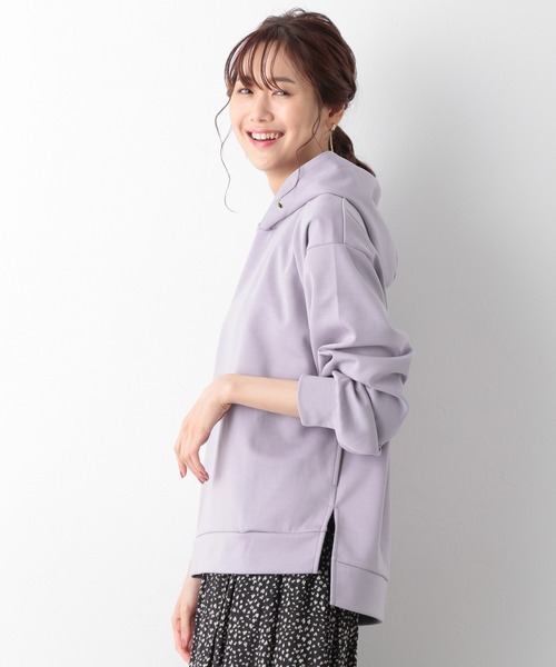 GLOBAL WORK(グローバルワーク)の「サマミエエアリーライトプルオーバーパーカー/959891(パーカー・レディース・ダークグリーン/スミクロ/ライトベージュ/パープル・MEDIUM/LARGE)」の1枚目の写真