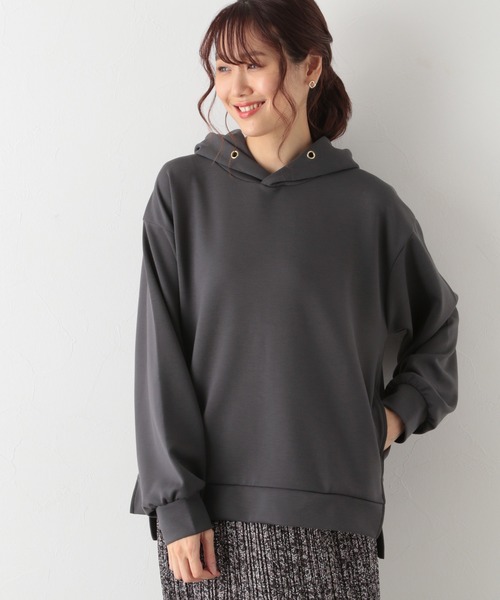 GLOBAL WORK(グローバルワーク)の「サマミエエアリーライトプルオーバーパーカー/959891(パーカー・レディース・ダークグリーン/スミクロ/ライトベージュ/パープル・MEDIUM/LARGE)」の11枚目の写真