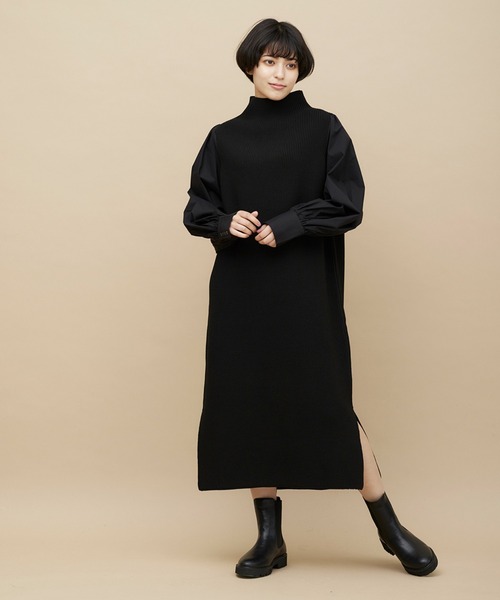 ボトルネックドッキングニットワンピース ワンピース Clear Impression クリアインプレッション のファッション通販 Zozotown