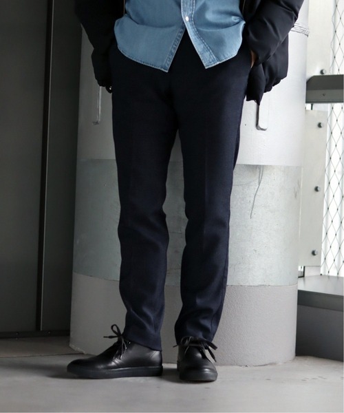 417 EDIFICE（フォーワンセブンエディフィス）の「◆TORAY ルミレットウールパンツ（スラックス・メンズ・ネイビー/グレー・SMALL/MEDIUM/LARGE/X-LARGE）」の5枚目の写真
