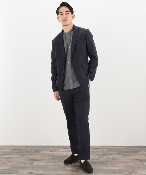 417 EDIFICE（フォーワンセブンエディフィス）の「◆TORAY ルミレットウールパンツ（スラックス・メンズ・ネイビー/グレー・SMALL/MEDIUM/LARGE/X-LARGE）」の8枚目の写真