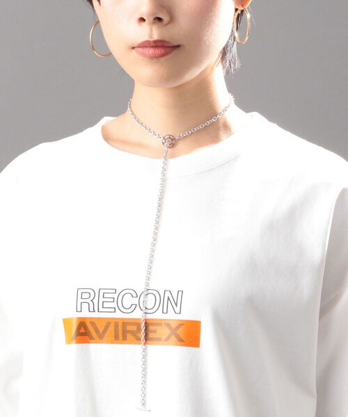 AVIREX（アヴィレックス）の「【AVIREX FLYER'S】ウィメンズ ロングスリーブティーシャツ リーコン/ WOMEN'S L/S T-SHIRT RECON（Tシャツ/カットソー・レディース・ブラック/オフホワイト/オレンジ・FREE）」の8枚目の写真