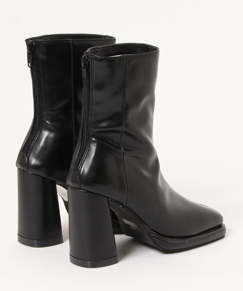 ENVYM（アンビー）の「フレアヒールスクエアブーツ（ブーツ・レディース・ブラック/ベージュ/アイボリー・22.5cm/23.5cm/24.5cm）」の10枚目の写真