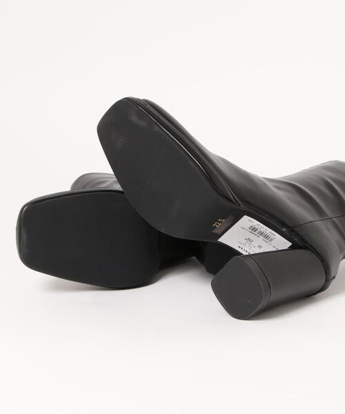 ENVYM（アンビー）の「フレアヒールスクエアブーツ（ブーツ・レディース・ブラック/ベージュ/アイボリー・22.5cm/23.5cm/24.5cm）」の9枚目の写真