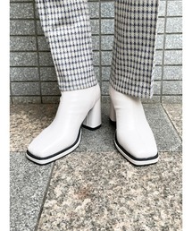 ENVYM | フレアヒールスクエアブーツ(ブーツ)