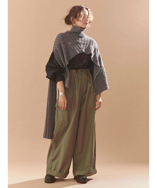 Ungrid（アングリッド）の「マルチウェイデザインニット（ニット/セーター・レディース・チャコールグレー/ブラウン・FREE）」の3枚目の写真