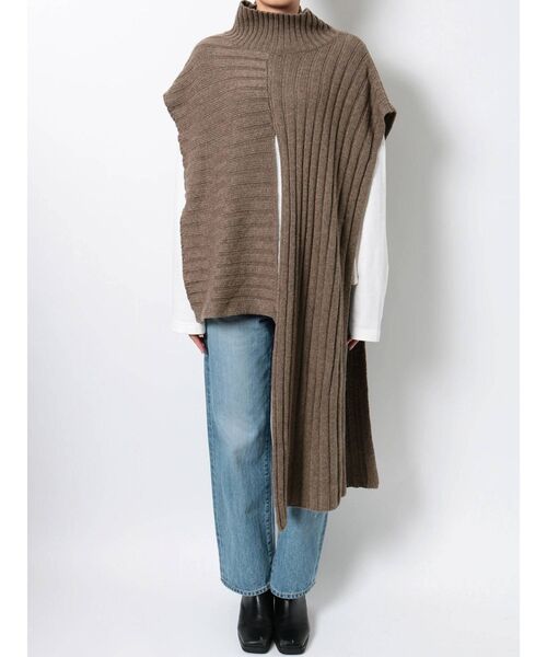 Ungrid（アングリッド）の「マルチウェイデザインニット（ニット/セーター・レディース・チャコールグレー/ブラウン・FREE）」の21枚目の写真