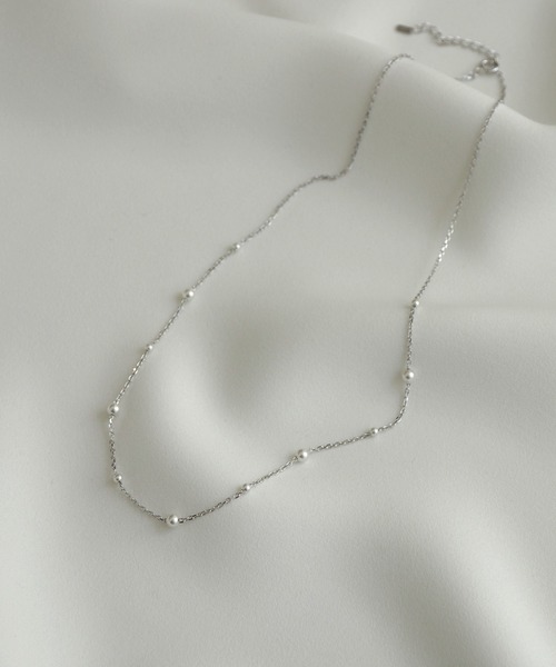 Jenny BY IMMANOEL(ジェニーバイイマノエル)の「silver925 パールチェーンネックレス(ネックレス・レディース・ピンクゴールド/シルバー/ゴールド・FREE)」の11枚目の写真