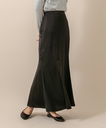 [mline] WEB限定 サテンマーメイドスカート