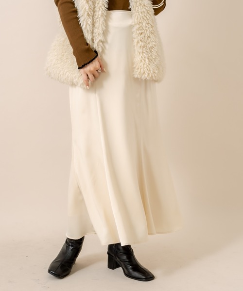 セール】[mline] WEB限定 サテンマーメイドスカート（スカート