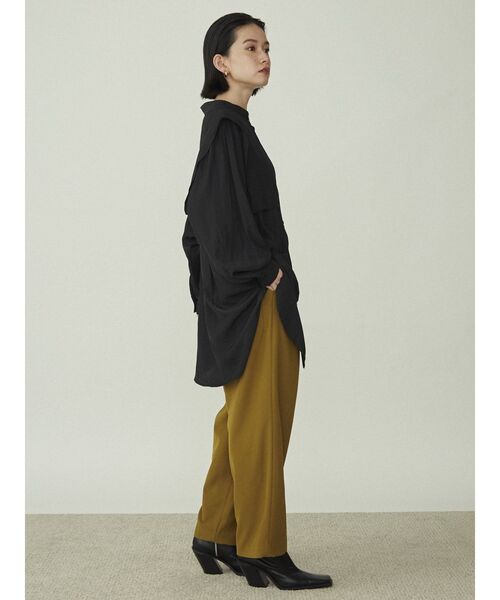 COTORICA（コトリカ）の「スタンドネックセーラーカラーブラウス（シャツ/ブラウス・レディース・ブラック/オフホワイト・FREE）」の9枚目の写真