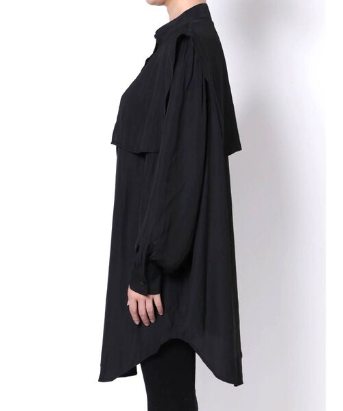 COTORICA（コトリカ）の「スタンドネックセーラーカラーブラウス（シャツ/ブラウス・レディース・ブラック/オフホワイト・FREE）」の12枚目の写真