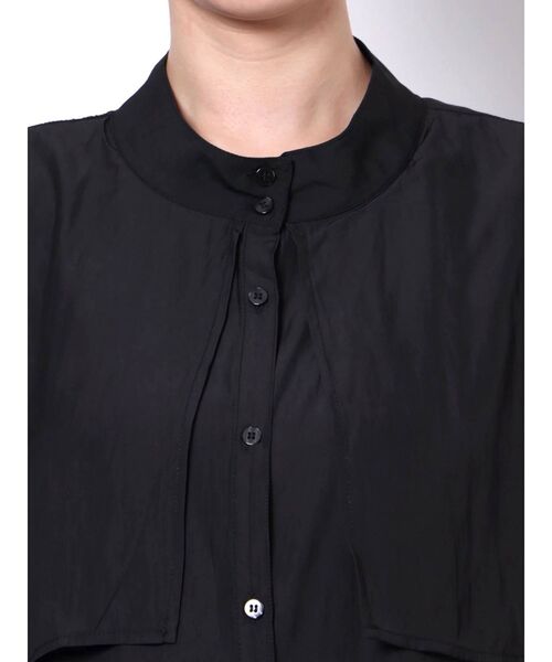 COTORICA（コトリカ）の「スタンドネックセーラーカラーブラウス（シャツ/ブラウス・レディース・ブラック/オフホワイト・FREE）」の14枚目の写真