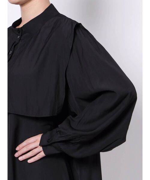 COTORICA（コトリカ）の「スタンドネックセーラーカラーブラウス（シャツ/ブラウス・レディース・ブラック/オフホワイト・FREE）」の15枚目の写真