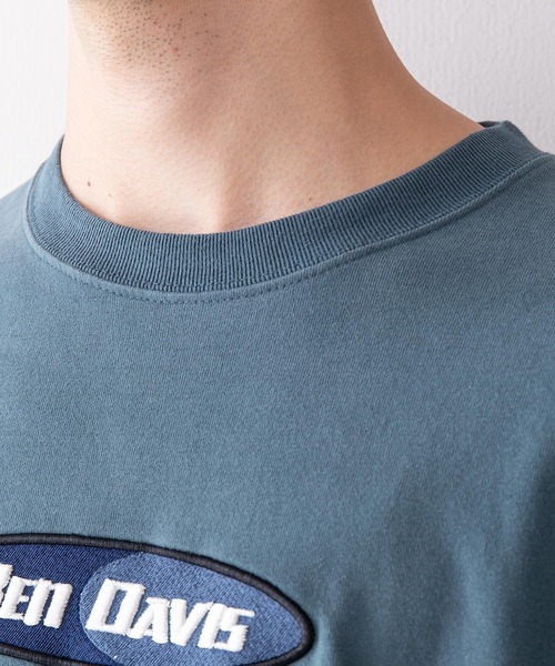 BEN DAVIS（ベンデイビス）の「【BEN DAVIS/ベンデイビス】オーバルロゴワンポイント刺繍ピーチ起毛ロンT（Tシャツ/カットソー・メンズ・グリーン/ブラック/ホワイト/パープル・MEDIUM/LARGE）」の20枚目の写真