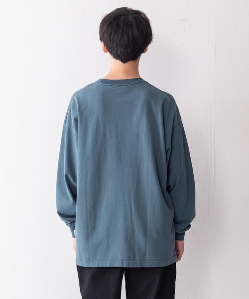 BEN DAVIS（ベンデイビス）の「【BEN DAVIS/ベンデイビス】オーバルロゴワンポイント刺繍ピーチ起毛ロンT（Tシャツ/カットソー・メンズ・グリーン/ブラック/ホワイト/パープル・MEDIUM/LARGE）」の19枚目の写真