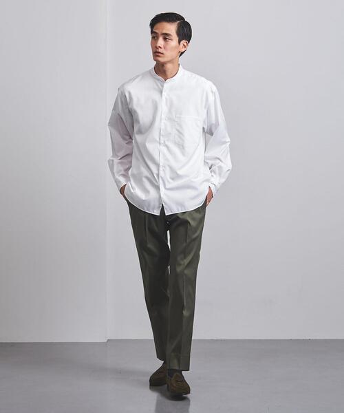 UNITED ARROWS（ユナイテッドアローズ）の「＜UNITED ARROWS＞ イージーケア ブロード バンドカラー シャツ（シャツ/ブラウス・メンズ・ホワイト/ターコイズブルー・S/M/L/XL）」の14枚目の写真