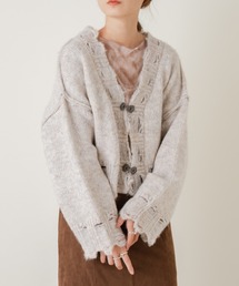 Kastane | リサイクルヤーンクロップドカーディガン(カーディガン/ボレロ)
